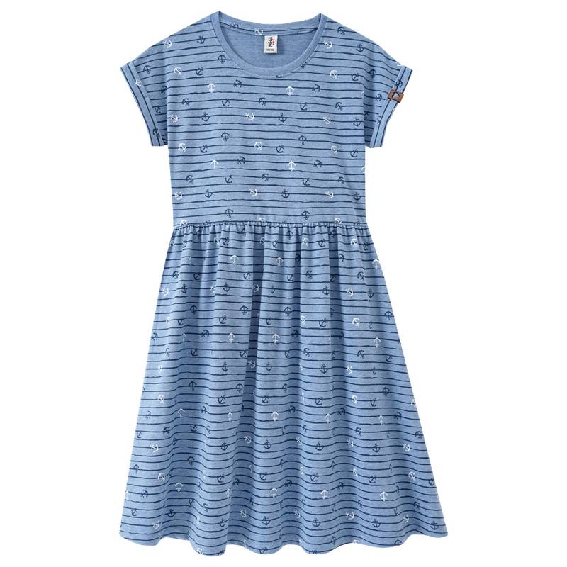 Mädchen Kleid mit Anker-Motiven von Yigga