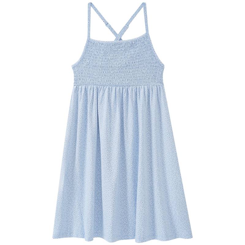 Mädchen Kleid mit Blümchen-Allover von Yigga