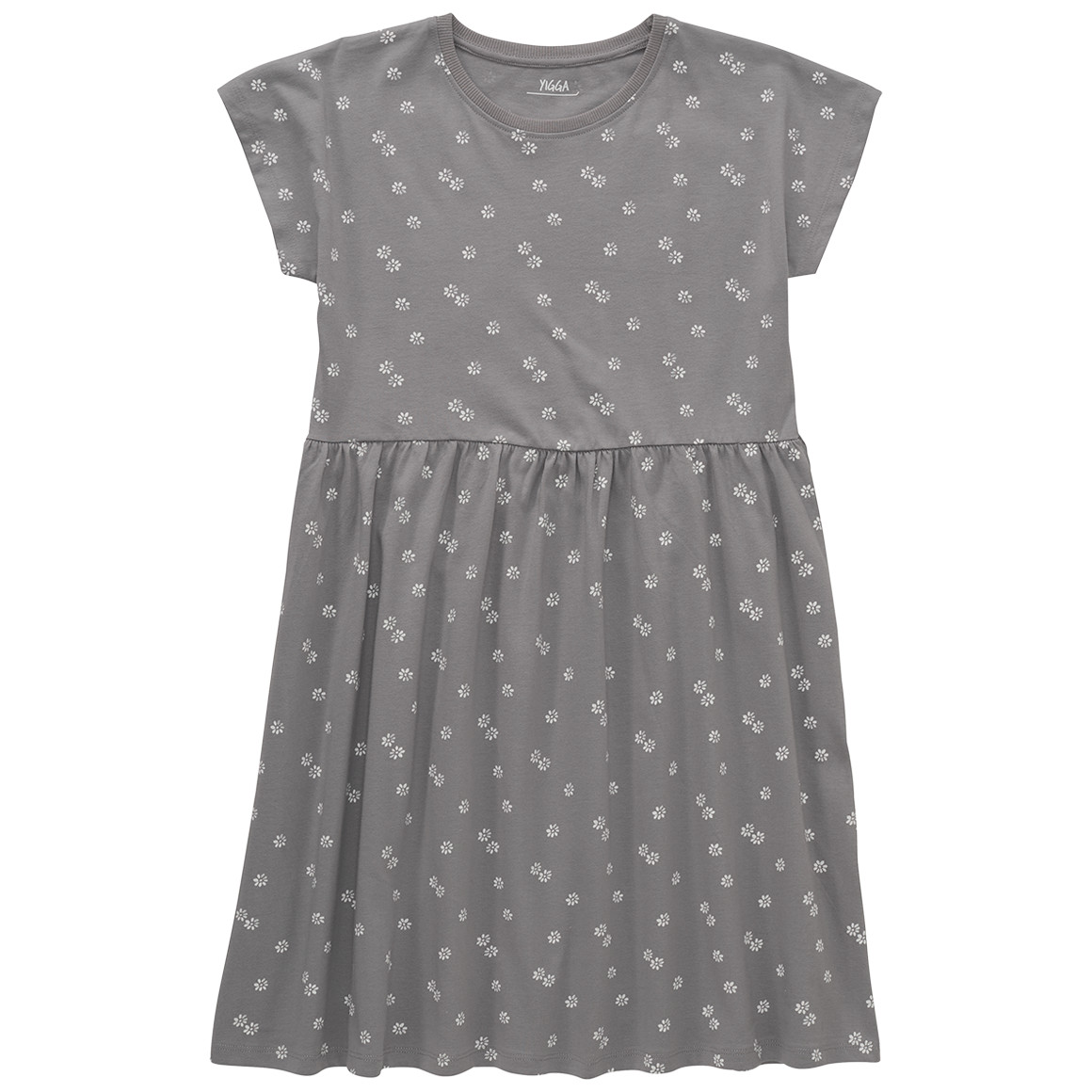 Mädchen Kleid mit Blumen-Allover von Yigga