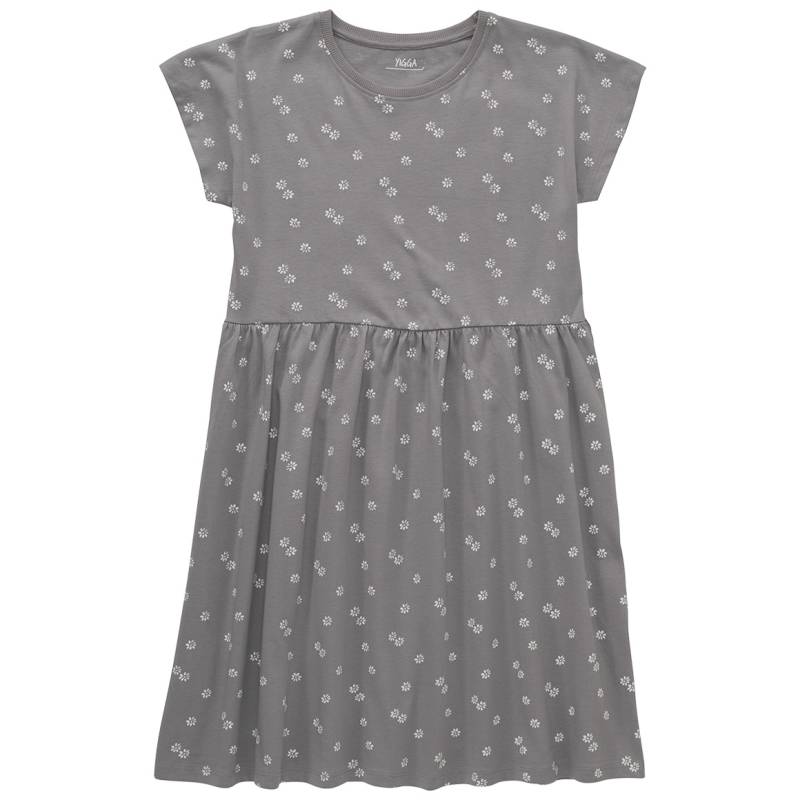 Mädchen Kleid mit Blumen-Allover von Yigga