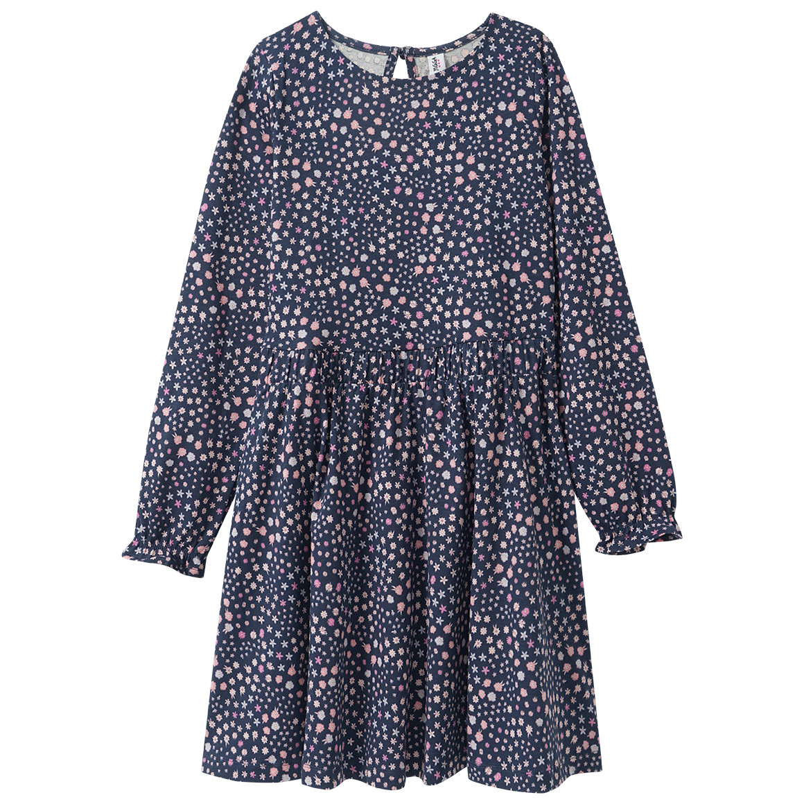 Mädchen Kleid mit Blumen-Allover Mädchen Kleid mit Blumen-Allover von Yigga