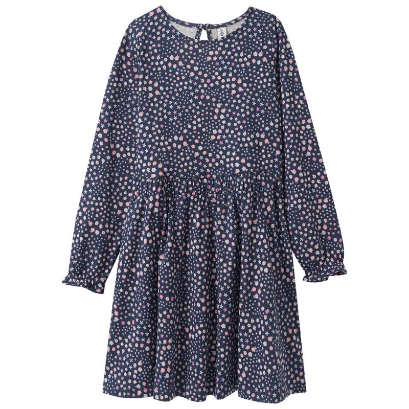 Mädchen Kleid mit Blumen-Allover von Yigga