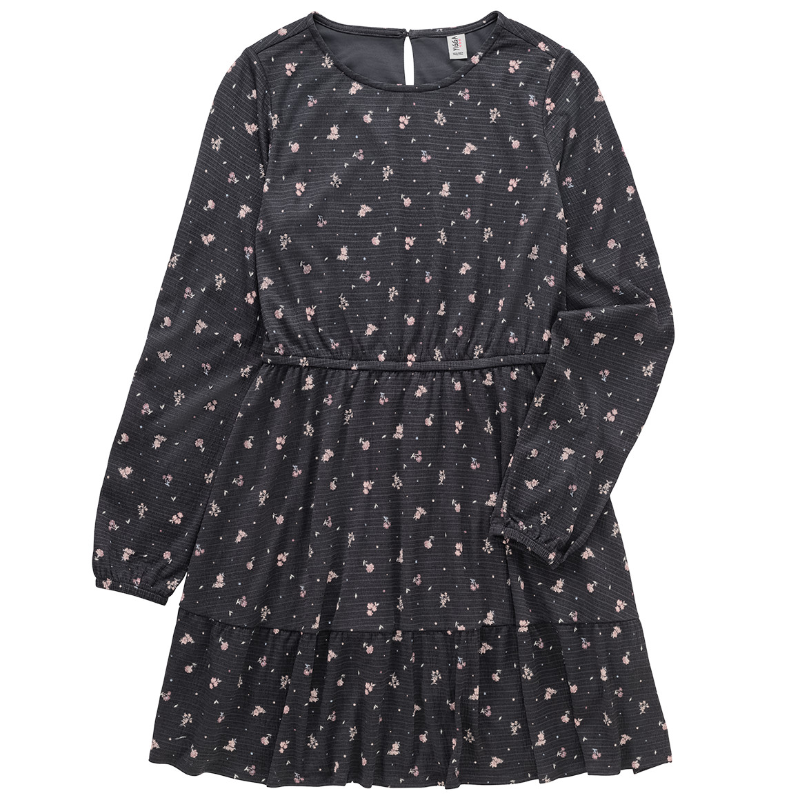 Mädchen Kleid mit Blumen-Allover von Yigga