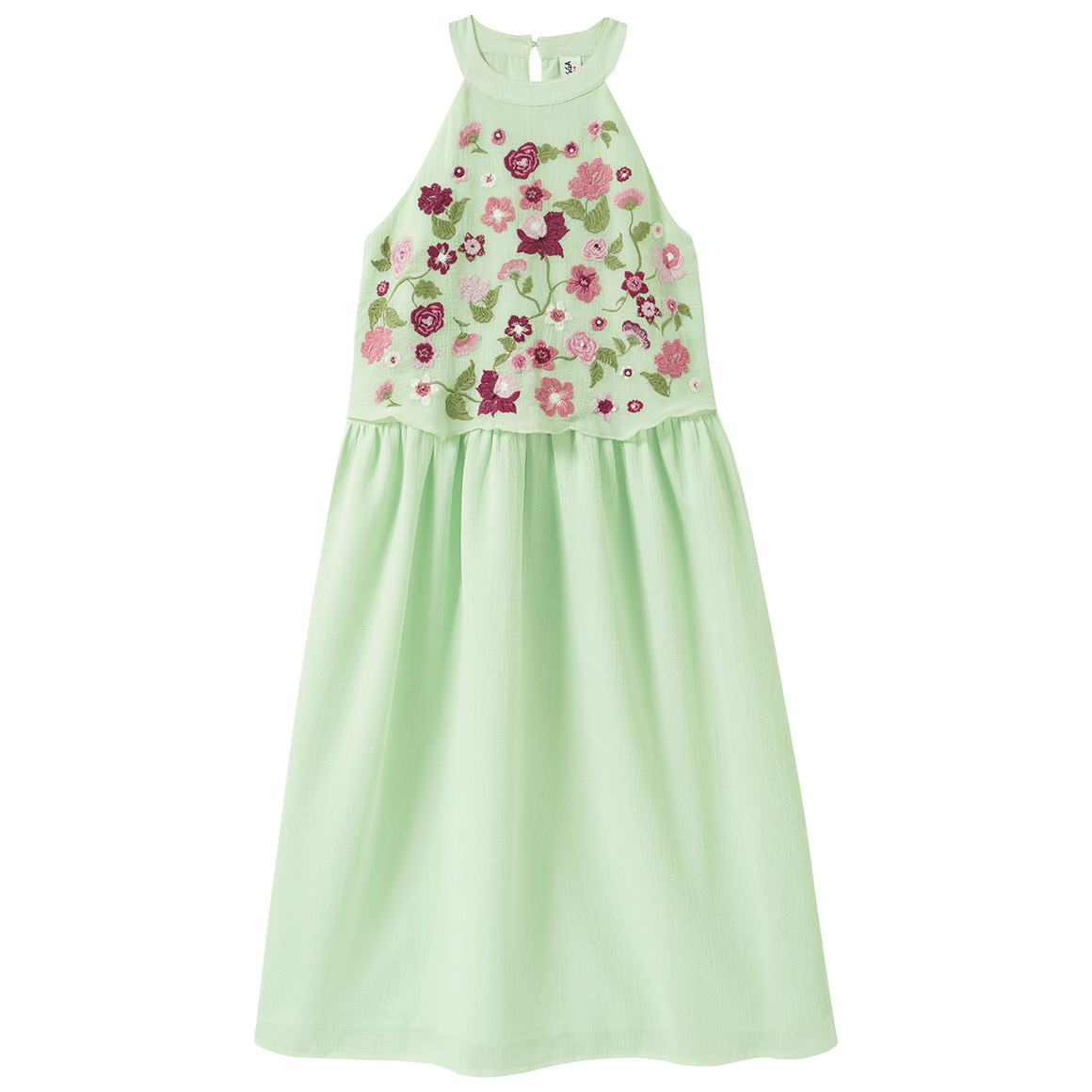 Mädchen Kleid mit Blumen-Stickerei Mädchen Kleid mit Blumen-Stickerei von Yigga