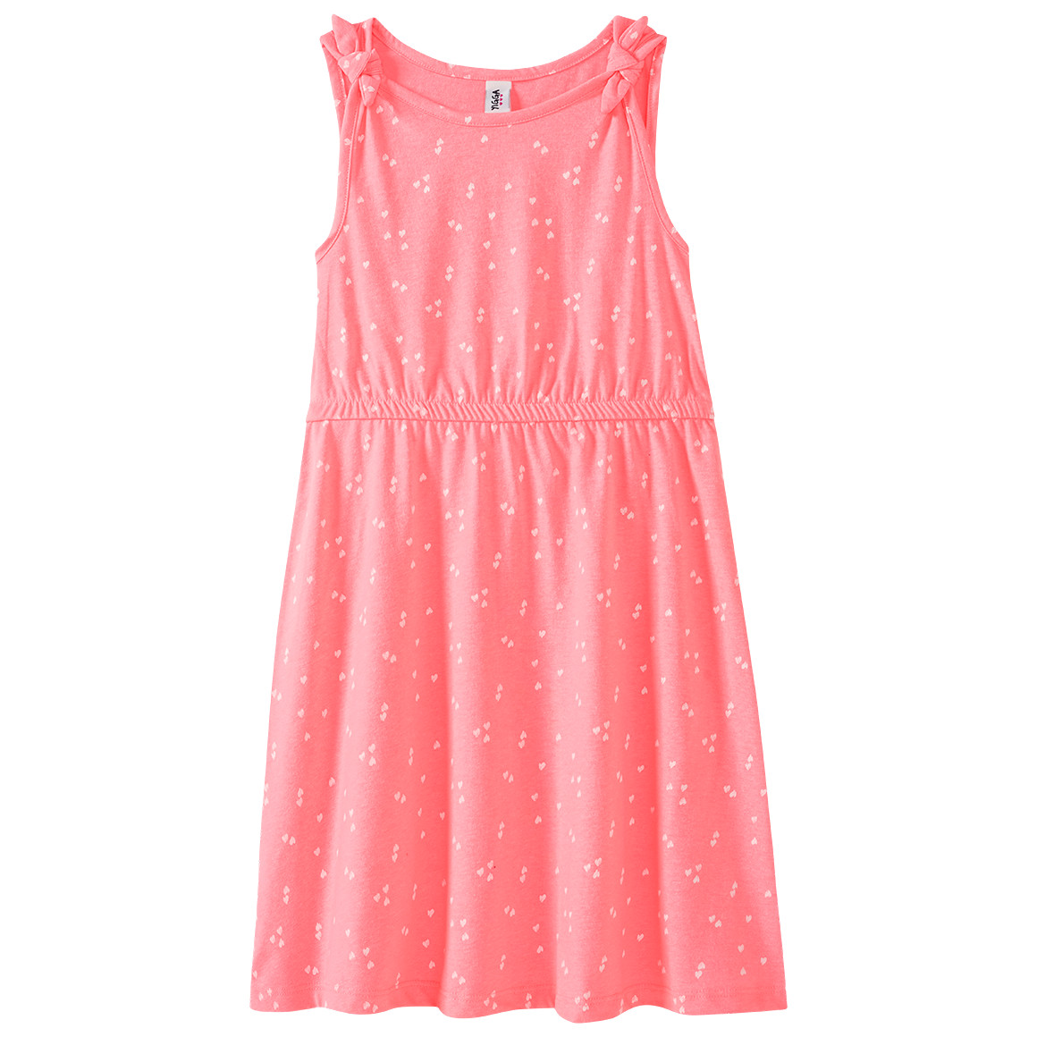 Mädchen Kleid mit Herzen allover von Yigga