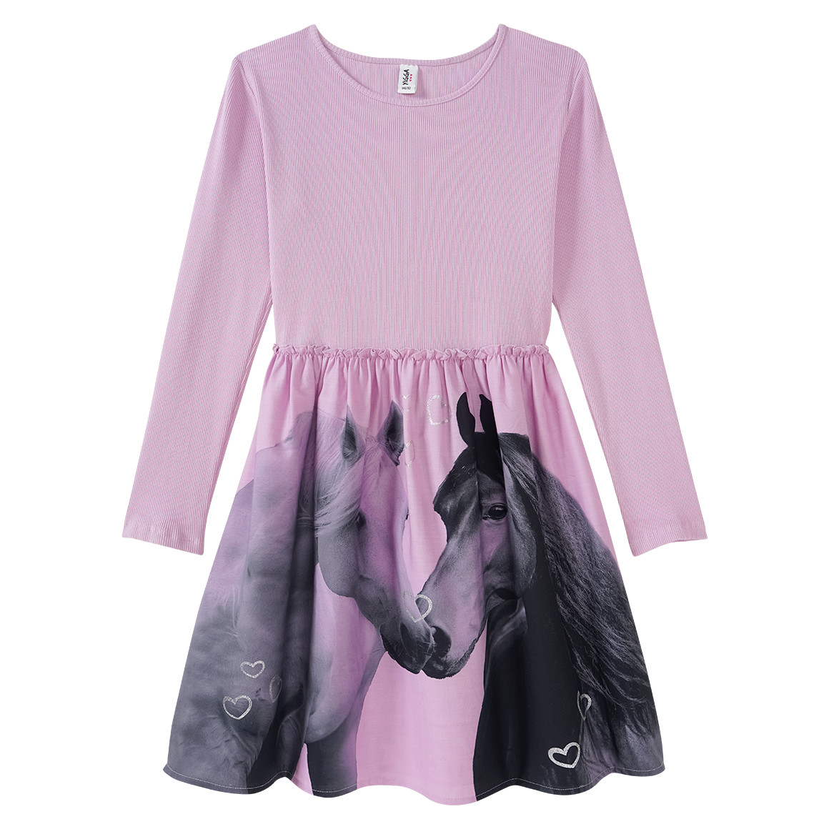 Mädchen Kleid mit Pferde-Motiv von Yigga