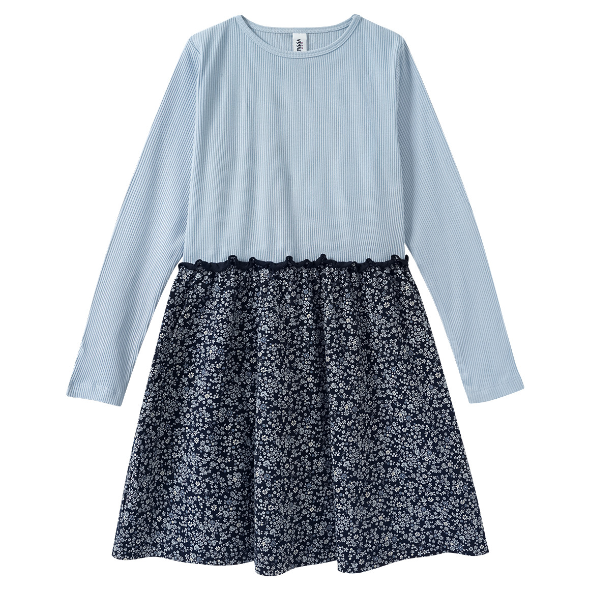 Mädchen Kleid mit Rippstruktur von Yigga