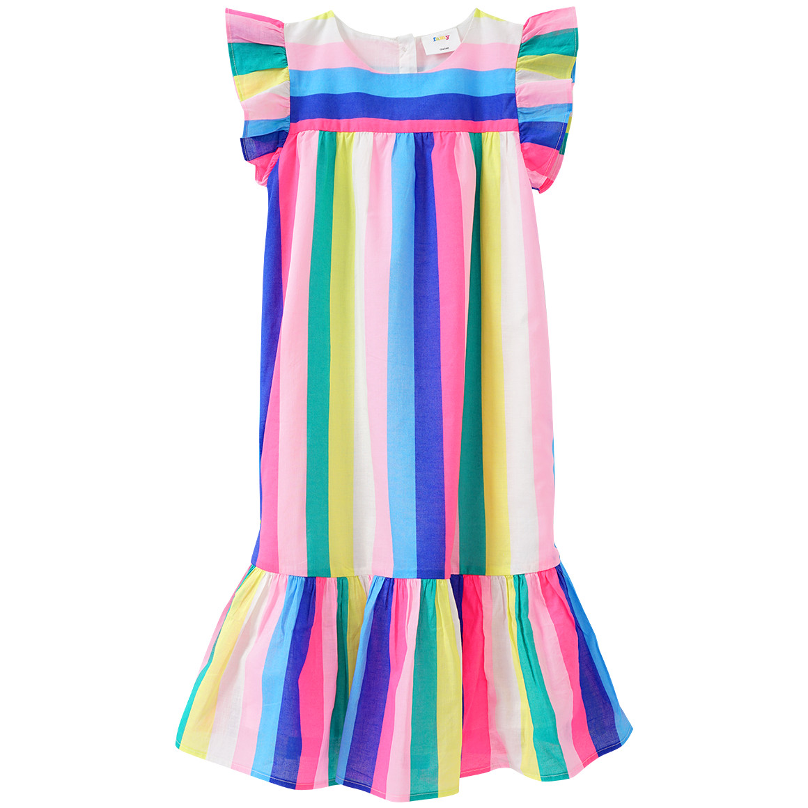 Mädchen Kleid mit bunten Streifen von Yigga