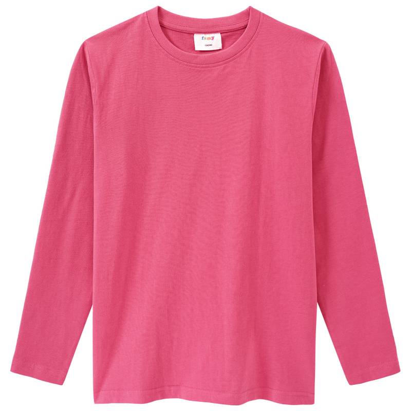 Mädchen Langarmshirt im Basic-Look von Yigga