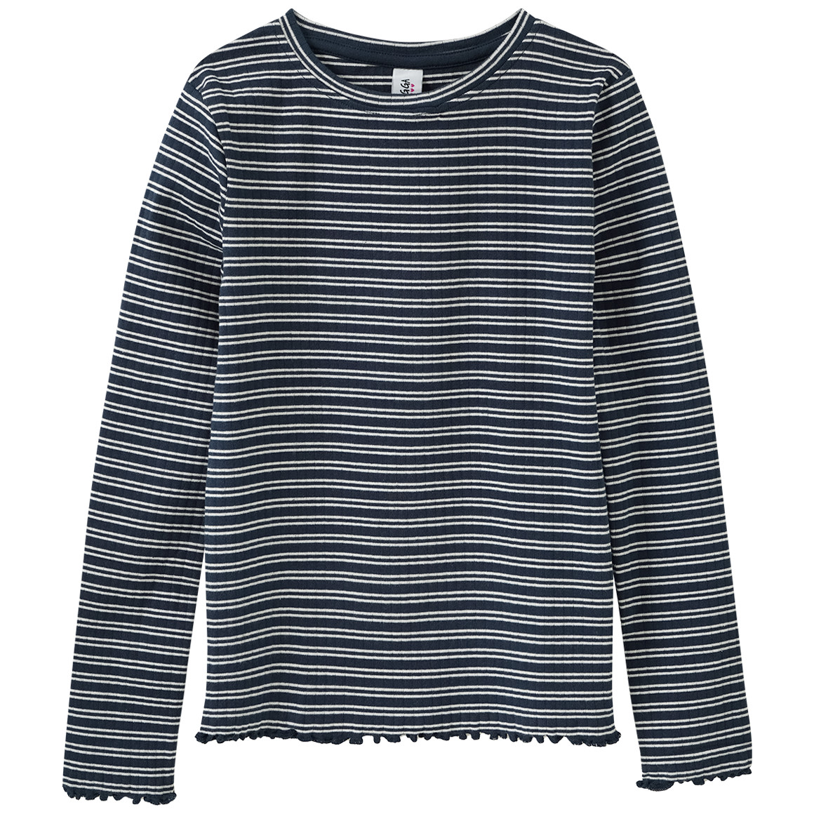 Mädchen Langarmshirt im Streifen-Look von Yigga