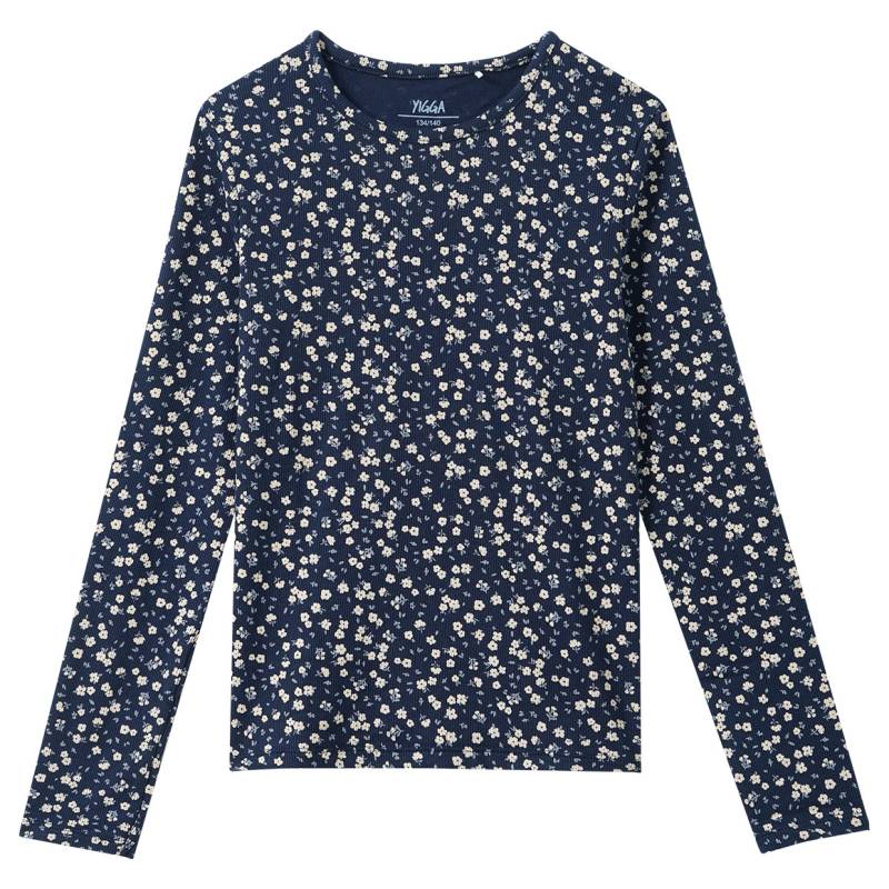 Mädchen Langarmshirt mit Blümchen-Print von Yigga