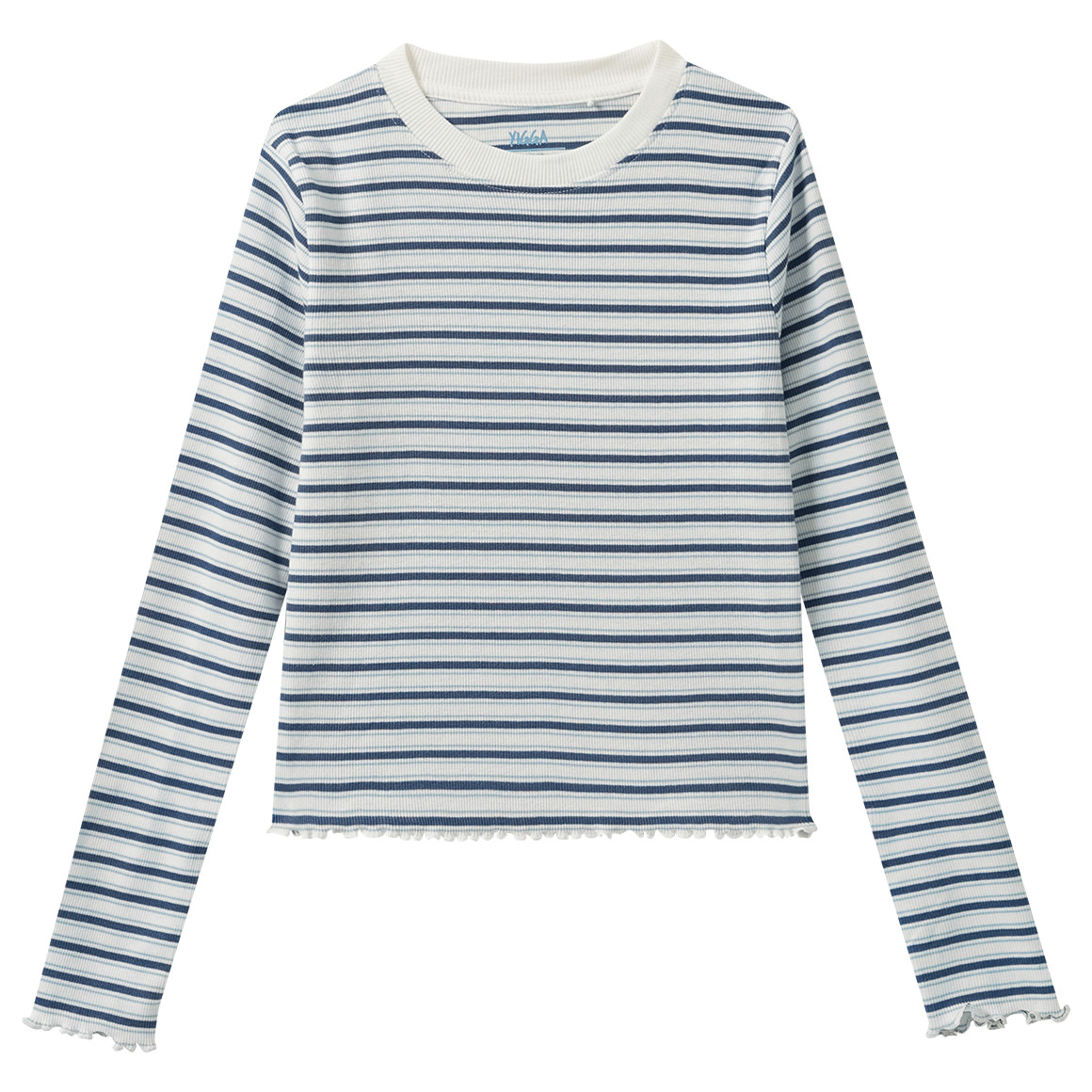 Mädchen Langarmshirt mit Rippstruktur Mädchen Langarmshirt mit Rippstruktur von Yigga