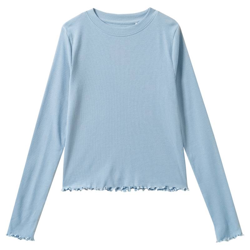 Mädchen Langarmshirt mit Rippstruktur Mädchen Langarmshirt mit Rippstruktur von Yigga