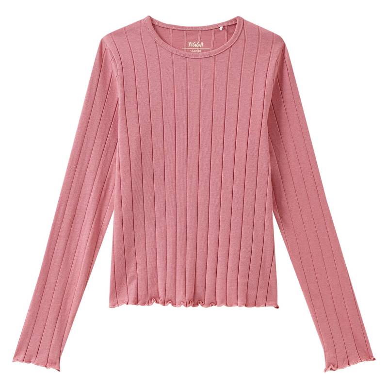 Mädchen Langarmshirt mit Wellenbündchen von Yigga