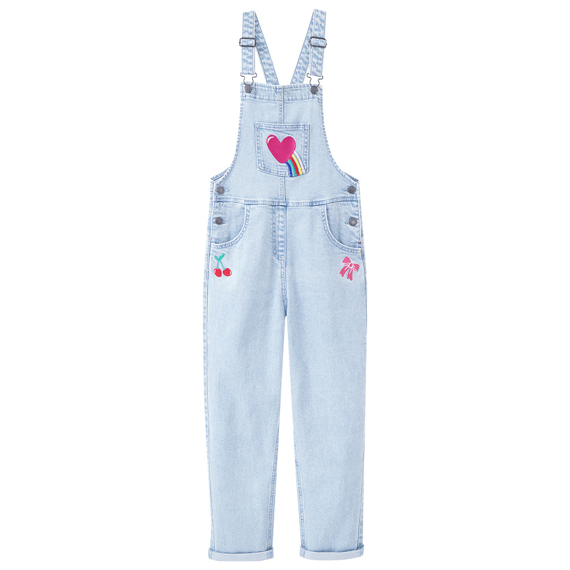 Mädchen Latzhose mit bunten Stickereien Mädchen Latzhose mit bunten Stickereien von Yigga