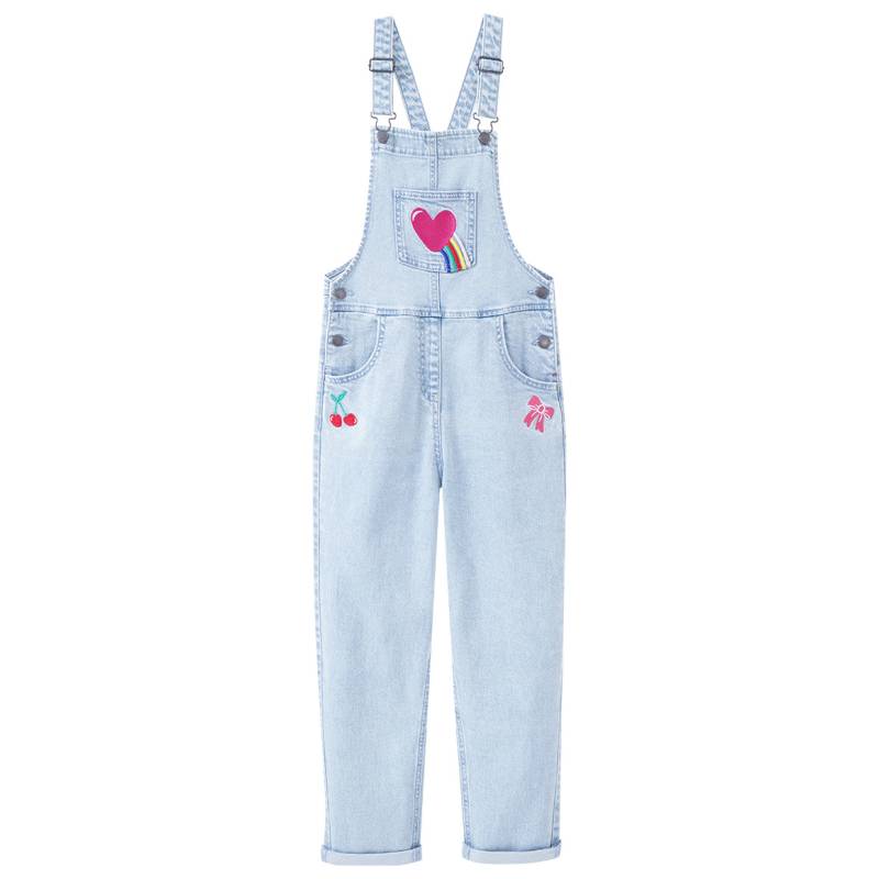 Mädchen Latzhose mit bunten Stickereien Mädchen Latzhose mit bunten Stickereien von Yigga