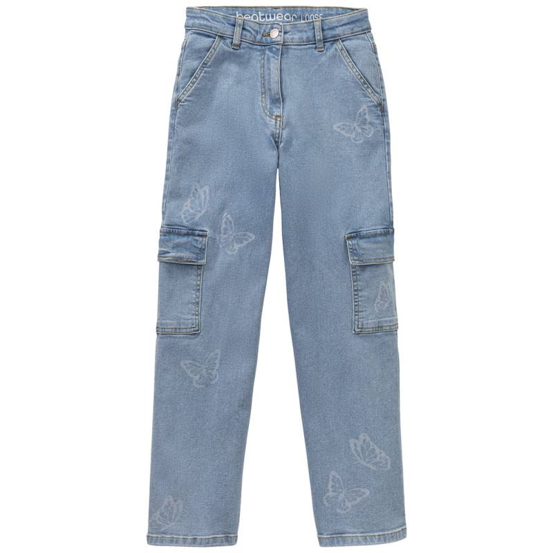 Mädchen Loose-Jeans im Cargo-Style von Yigga