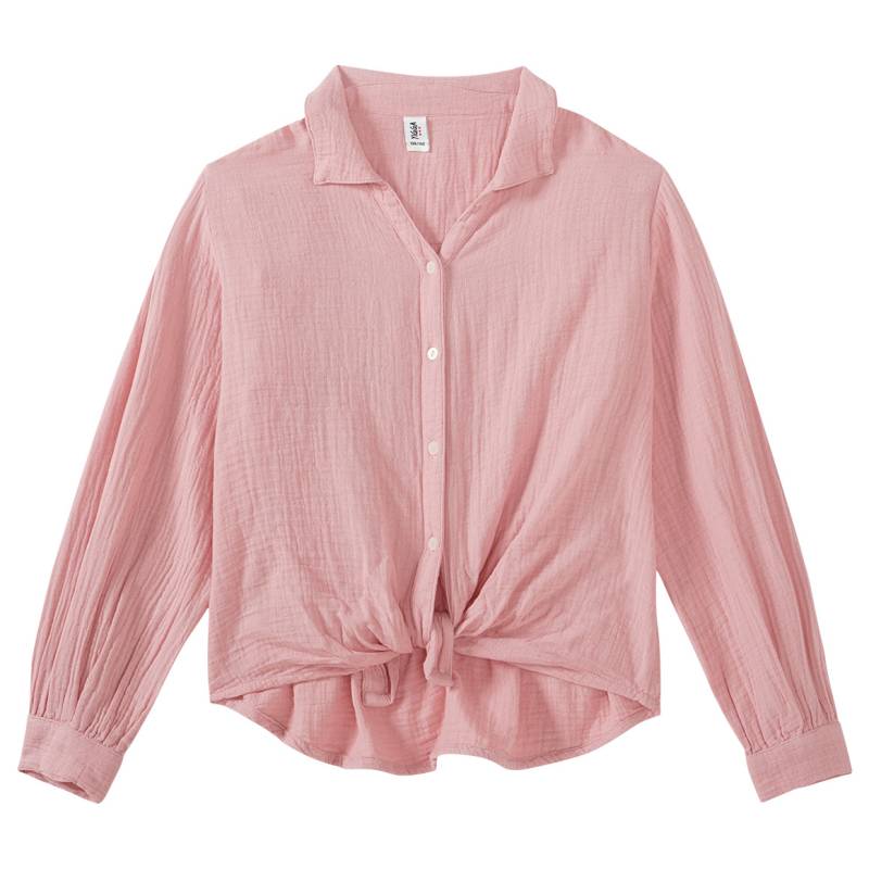 Mädchen Musselin-Bluse mit Knotendetail von Yigga