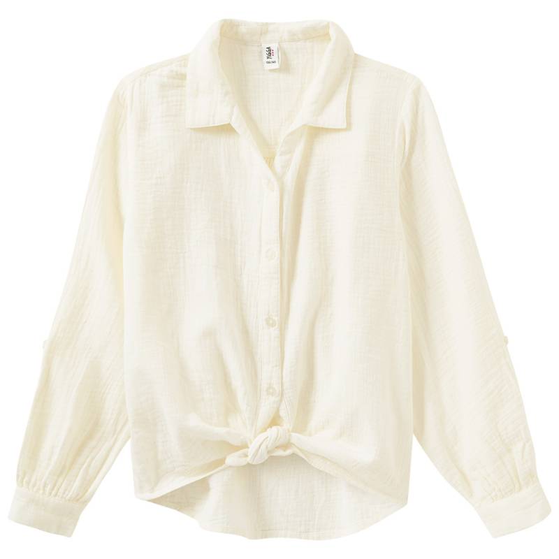 Mädchen Musselin-Bluse mit Knotendetail Mädchen Musselin-Bluse mit Knotendetail von Yigga