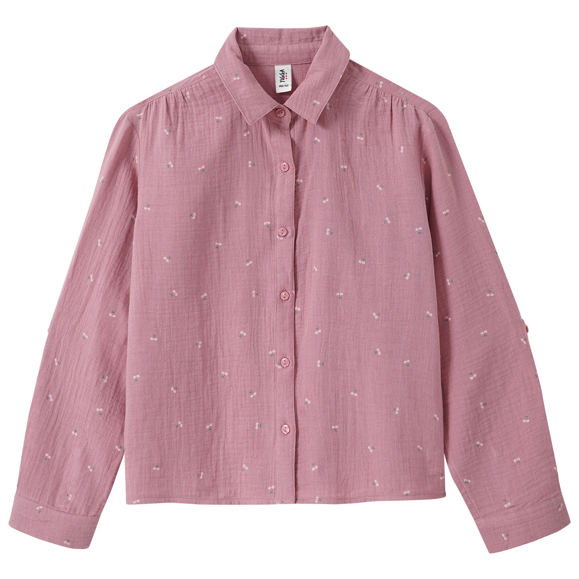 Mädchen Musselin-Bluse mit Print Mädchen Musselin-Bluse mit Print von Yigga