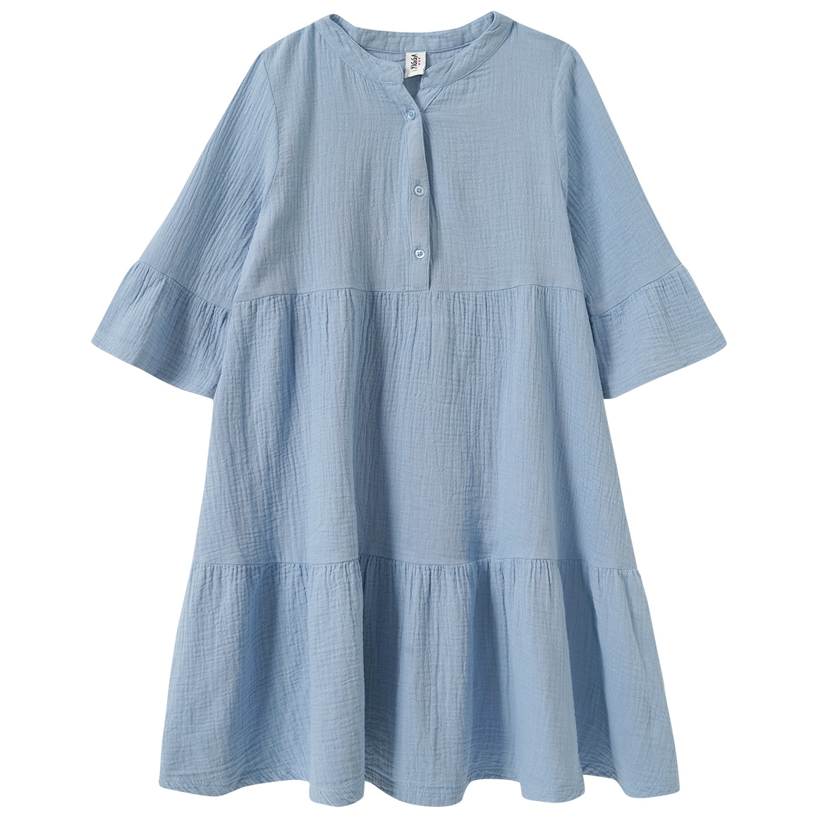 Mädchen Musselin-Kleid aus Bio-Baumwolle Mädchen Musselin-Kleid aus Bio-Baumwolle von Yigga