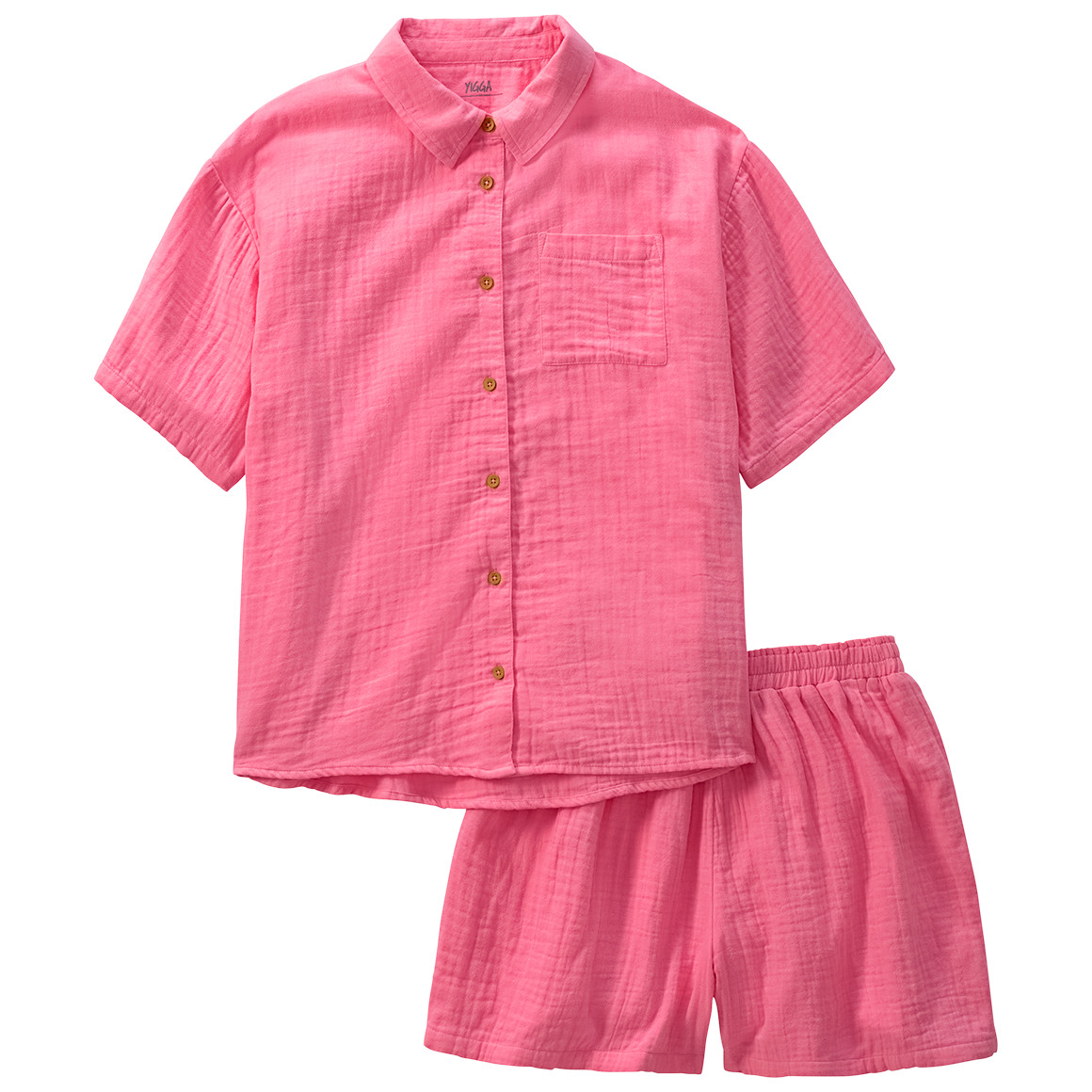 Mädchen Musselin-Shorty aus Bio-Baumwolle Mädchen Musselin-Shorty aus Bio-Baumwolle von Yigga