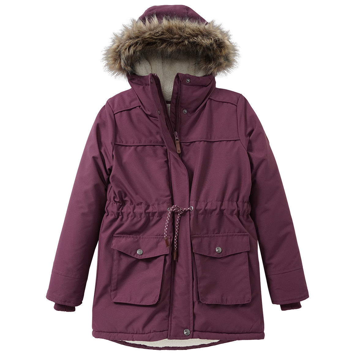 Mädchen Parka mit Fellimitat Mädchen Parka mit Fellimitat von Yigga
