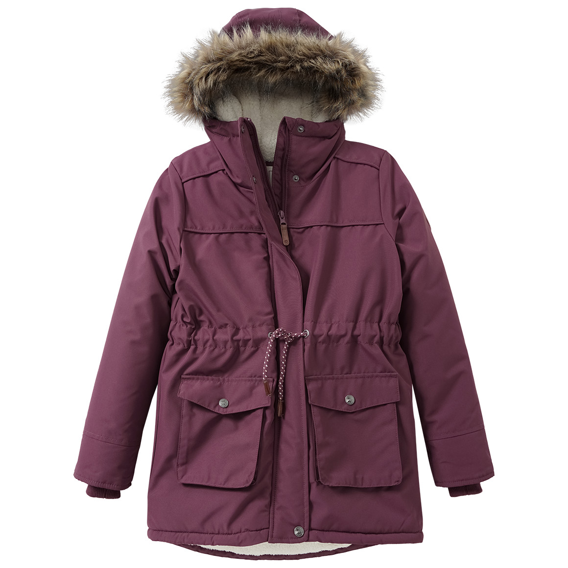 Mädchen Parka mit Fellimitat Mädchen Parka mit Fellimitat von Yigga
