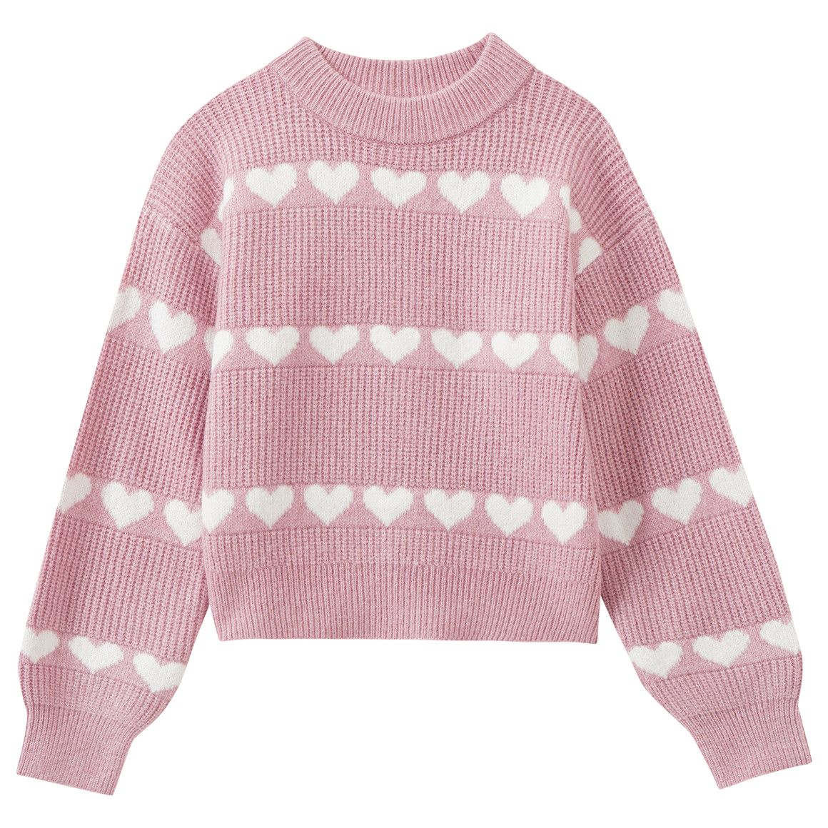 Mädchen Pullover mit Herz-Motiven Mädchen Pullover mit Herz-Motiven von Yigga