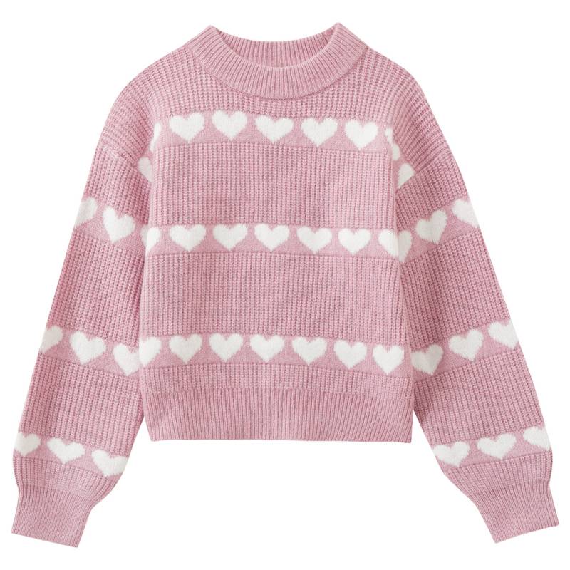 Mädchen Pullover mit Herz-Motiven Mädchen Pullover mit Herz-Motiven von Yigga
