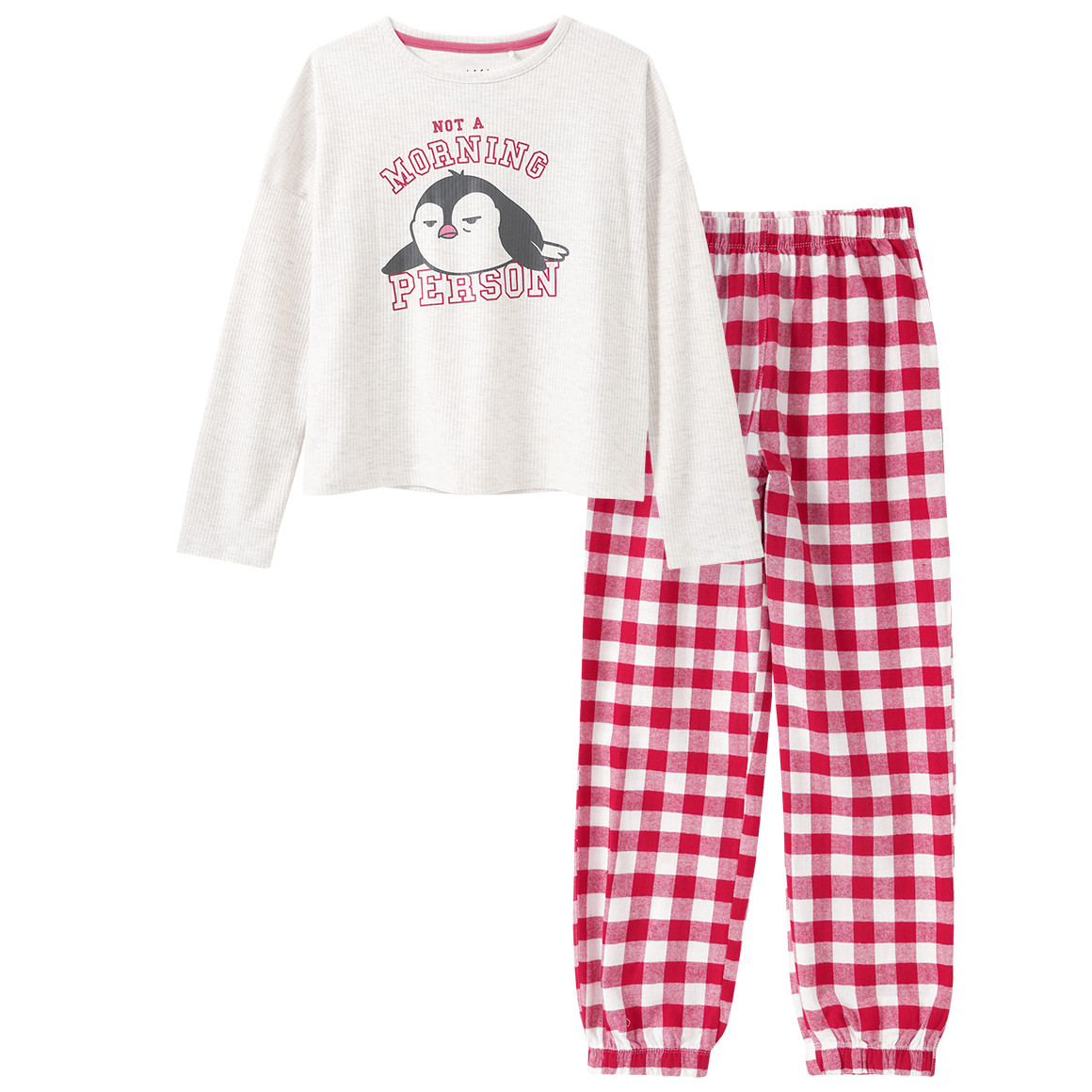 Mädchen Schlafanzug mit Pinguin-Motiv Mädchen Schlafanzug mit Pinguin-Motiv von Yigga