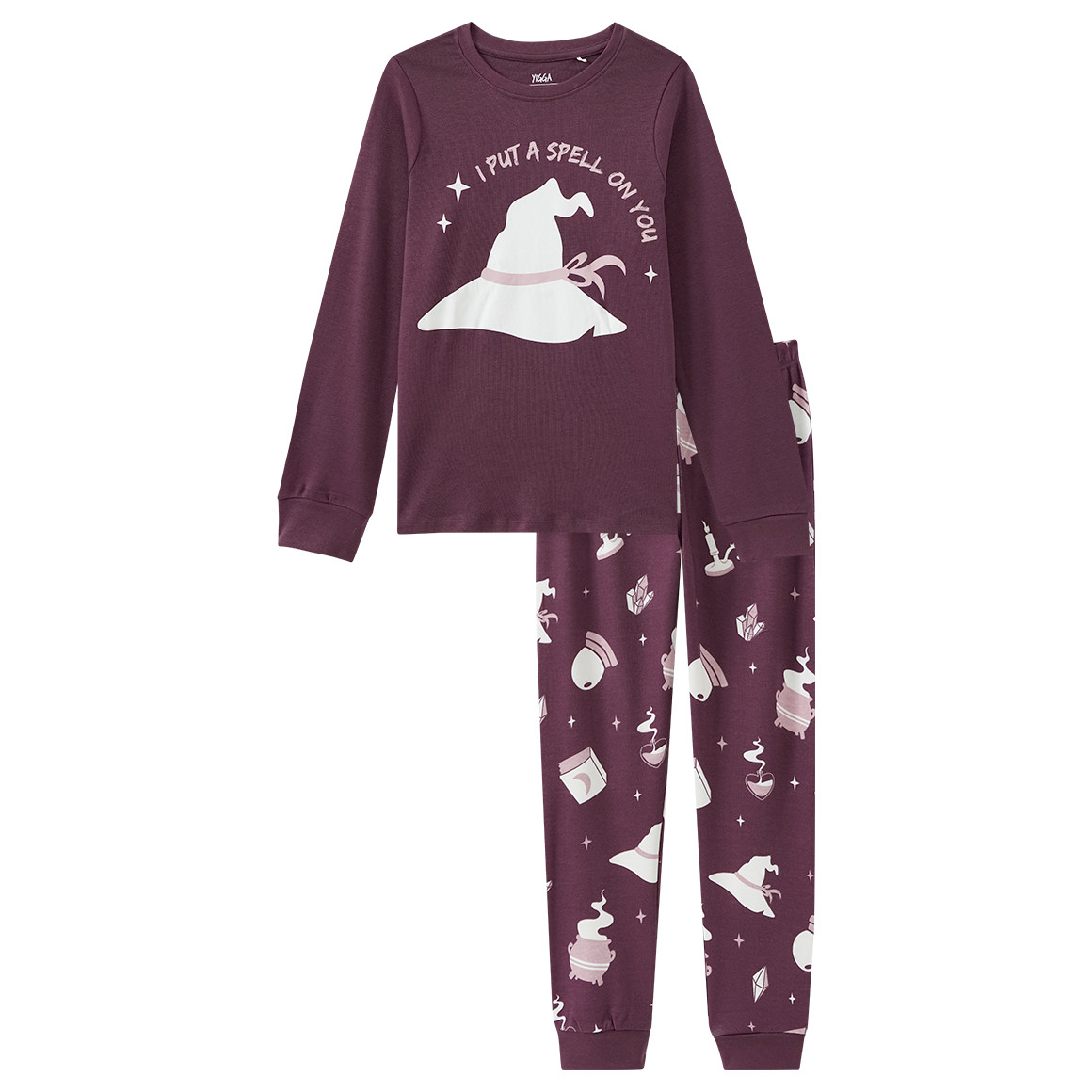 Mädchen Schlafanzug mit leuchtendem Print von Yigga