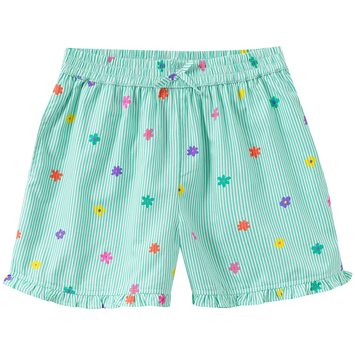 Mädchen Shorts mit Blumen-Print von Yigga