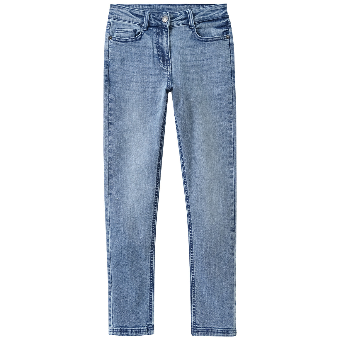 Mädchen Skinny-Jeans mit Used-Waschung von Yigga