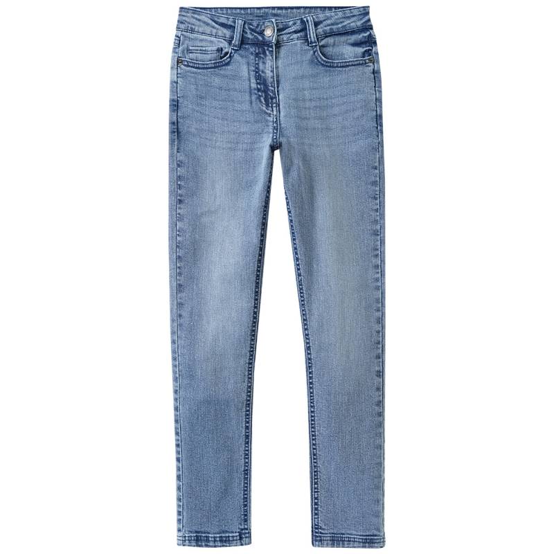 Mädchen Skinny-Jeans mit Used-Waschung von Yigga