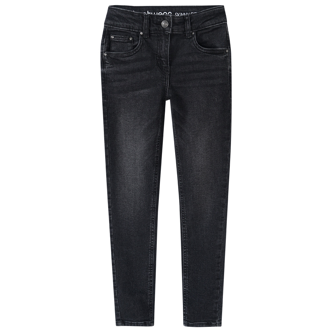 Mädchen Skinny-Jeans mit verstellbarem Bund Mädchen Skinny-Jeans mit verstellbarem Bund von Yigga