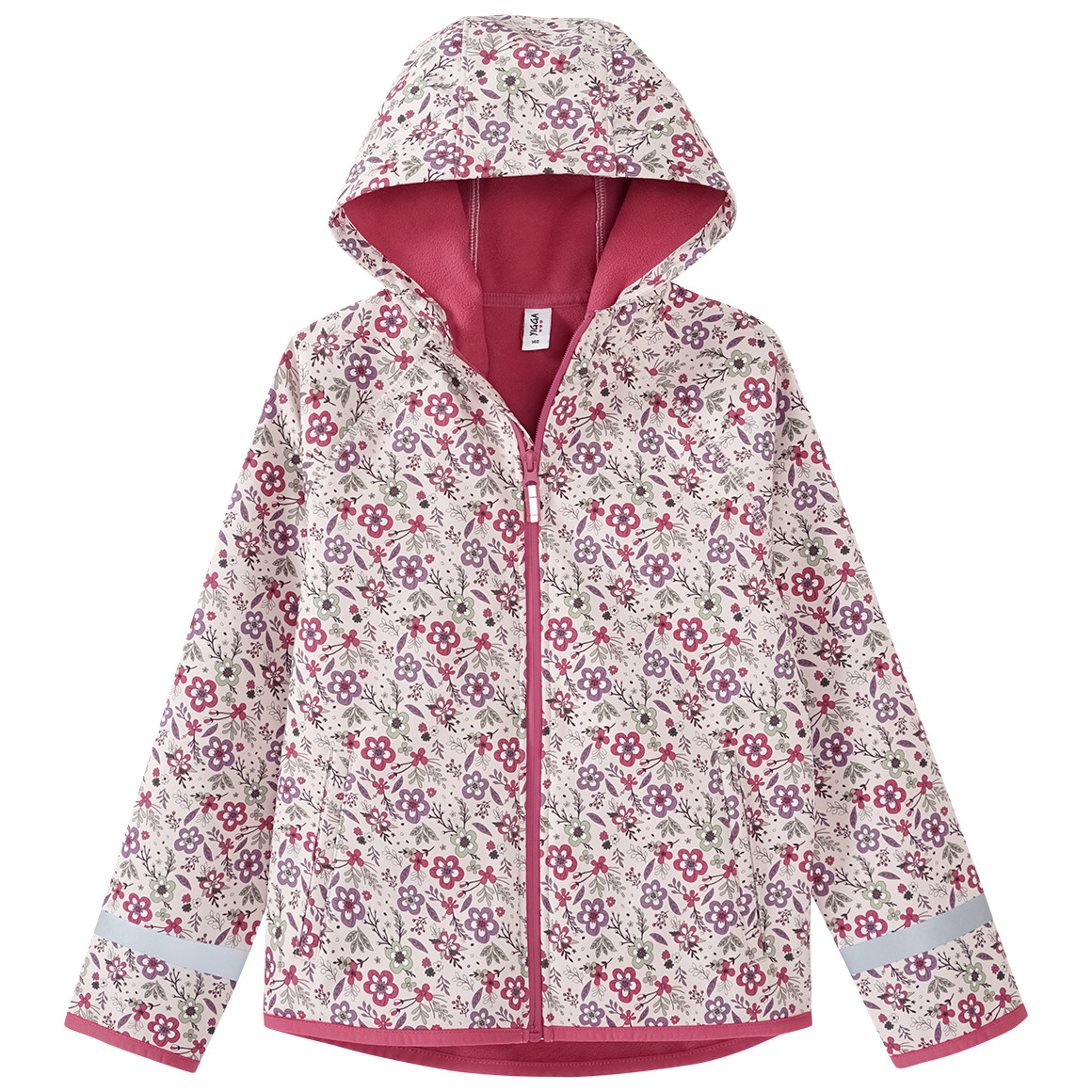 Mädchen Softshelljacke im Millefleur-Look von Yigga