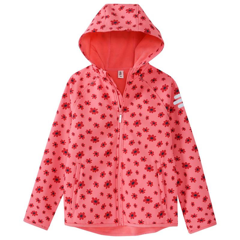 Mädchen Softshelljacke mit Blümchen-Print von Yigga