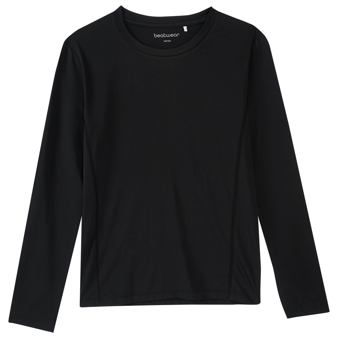 Mädchen Sport-Langarmshirt unifarben von Yigga