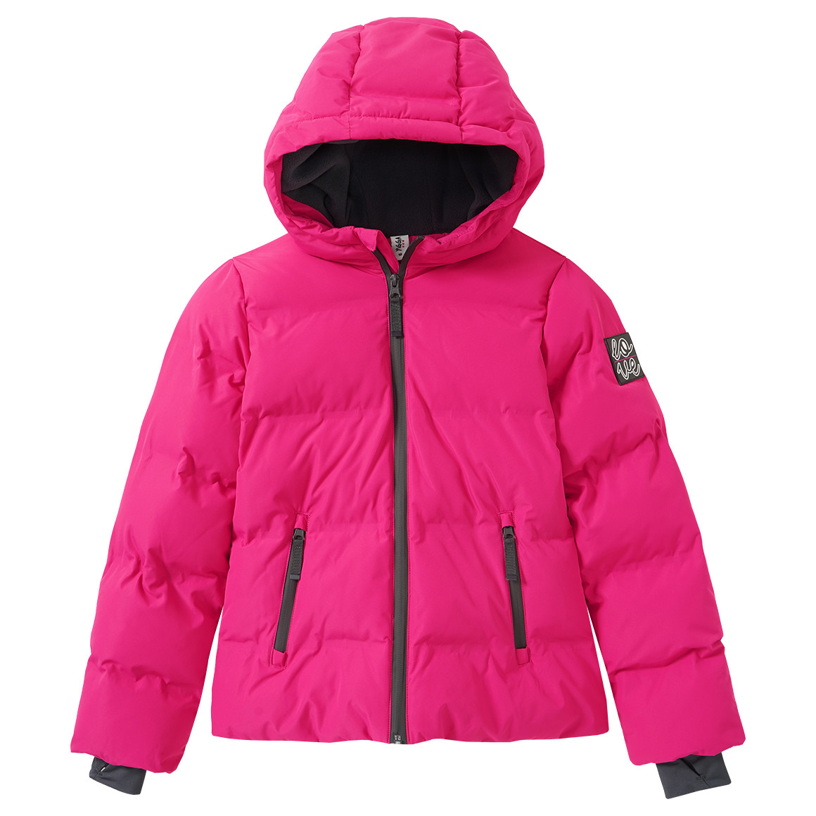 Mädchen Steppjacke mit Kapuze von Yigga