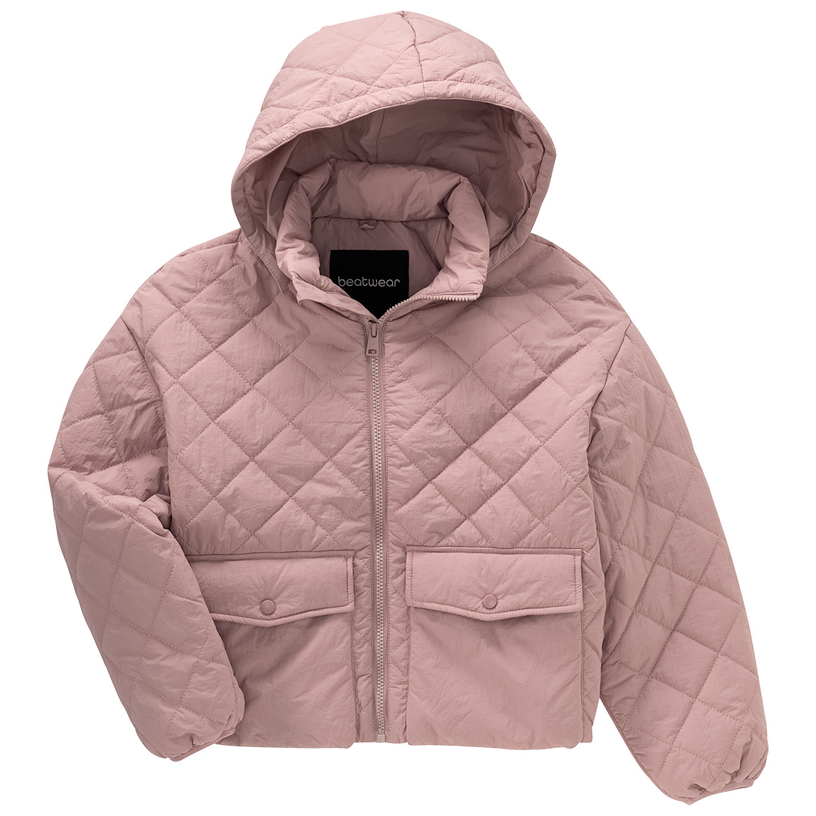 Mädchen Steppjacke mit abnehmbarer Kapuze von Yigga