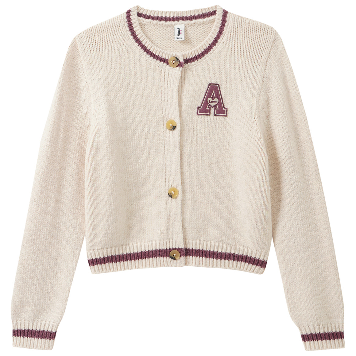 Mädchen Strickjacke im College-Style Mädchen Strickjacke im College-Style von Yigga