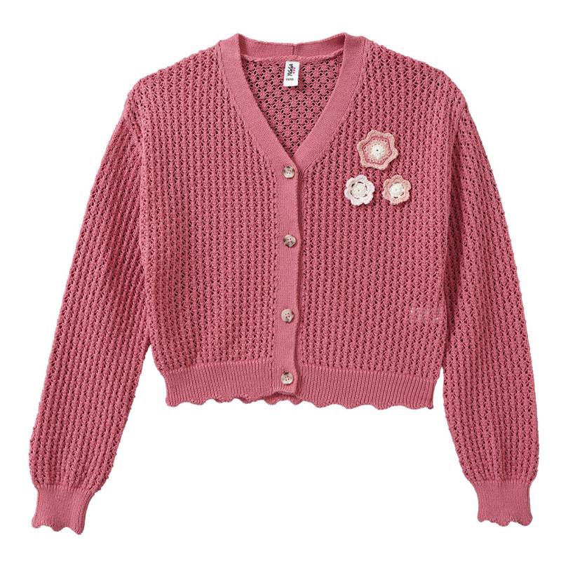 Mädchen Strickjacke mit Lochmuster Mädchen Strickjacke mit Lochmuster von Yigga