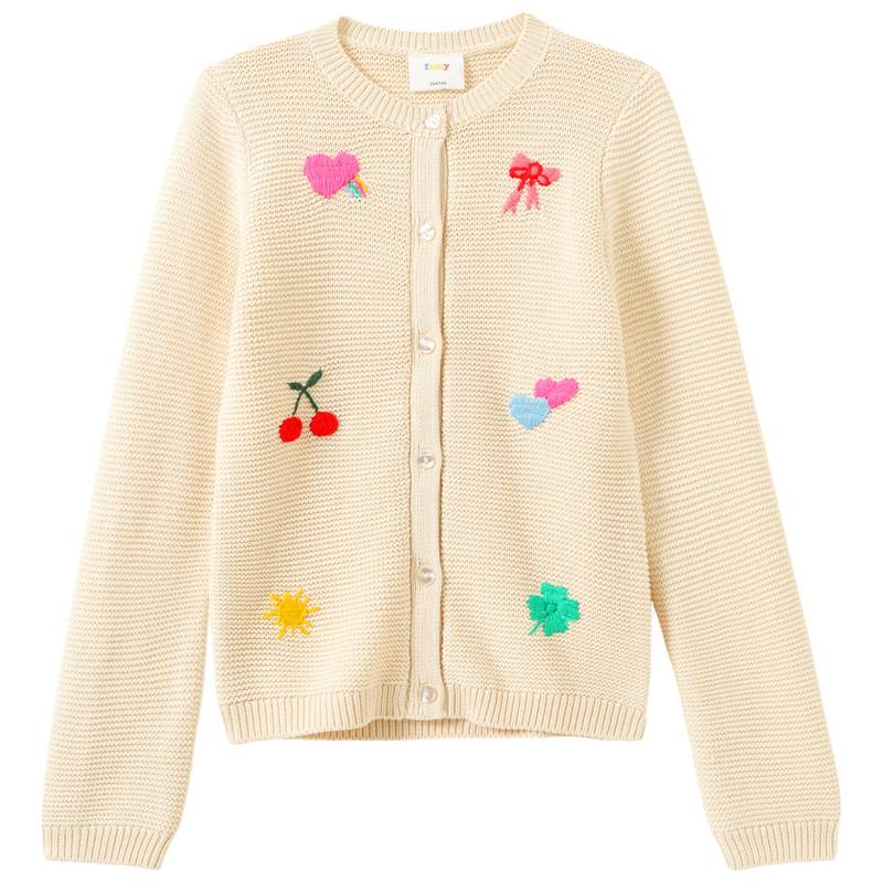 Mädchen Strickjacke mit Stickereien Mädchen Strickjacke mit Stickereien von Yigga
