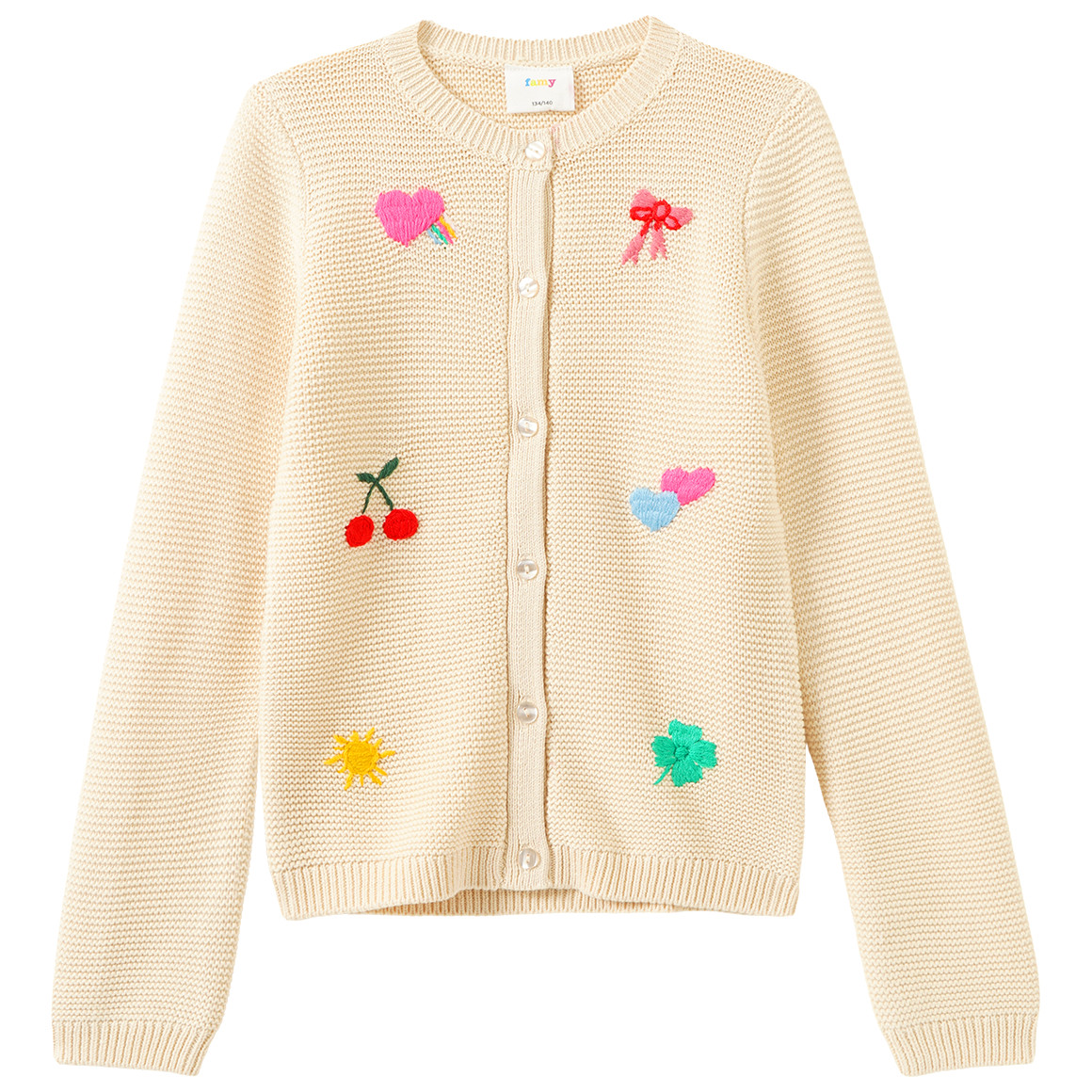 Mädchen Strickjacke mit Stickereien Mädchen Strickjacke mit Stickereien von Yigga