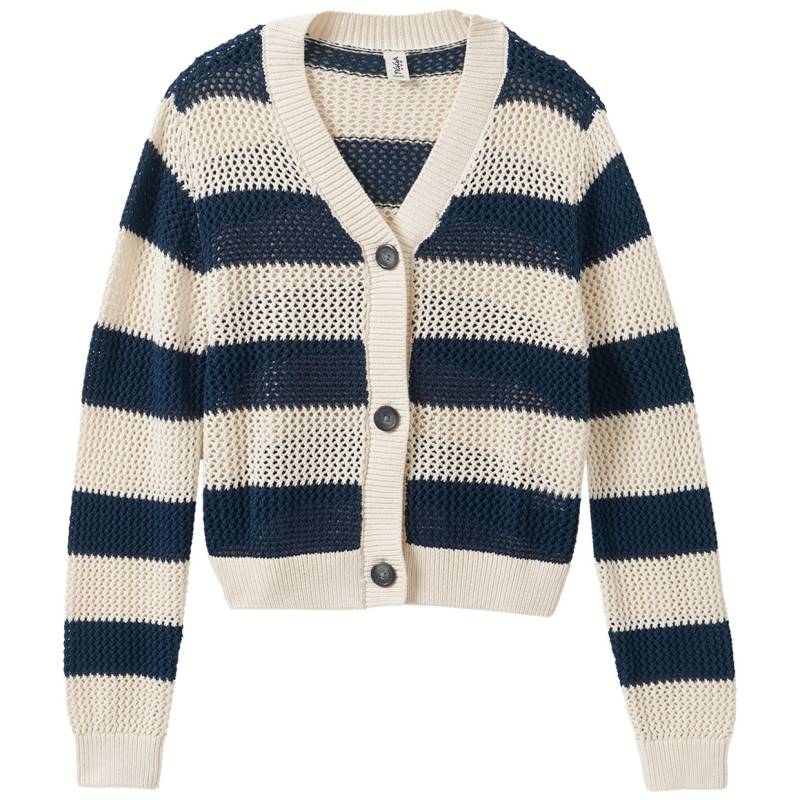 Mädchen Strickjacke mit Streifen von Yigga