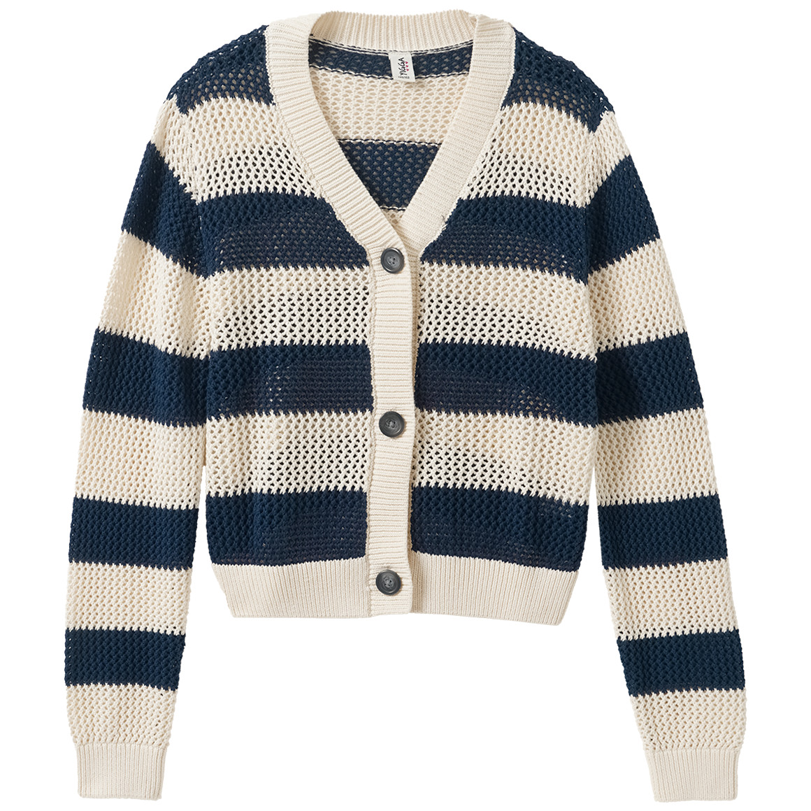 Mädchen Strickjacke mit Streifen von Yigga