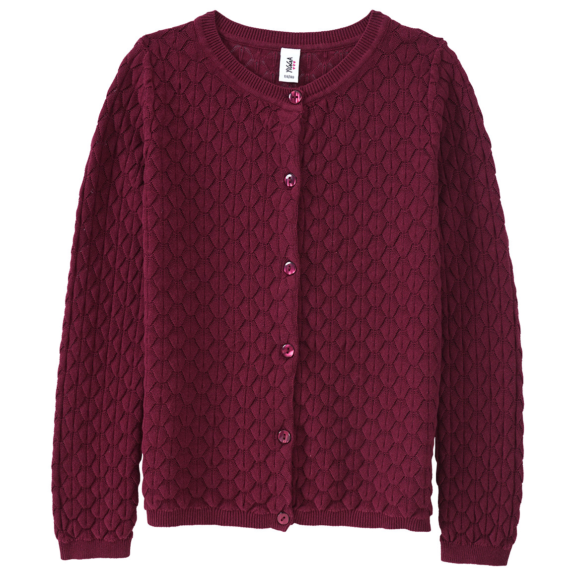 Mädchen Strickjacke mit Wabenstruktur Mädchen Strickjacke mit Wabenstruktur von Yigga