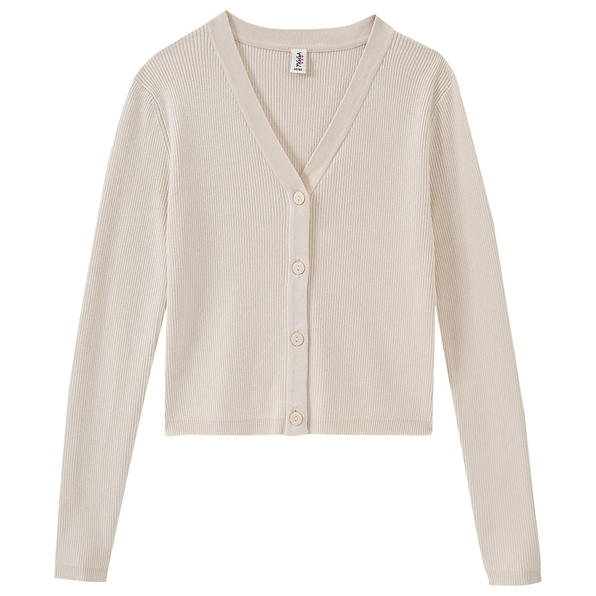 Mädchen Strickjacke unifarben von Yigga