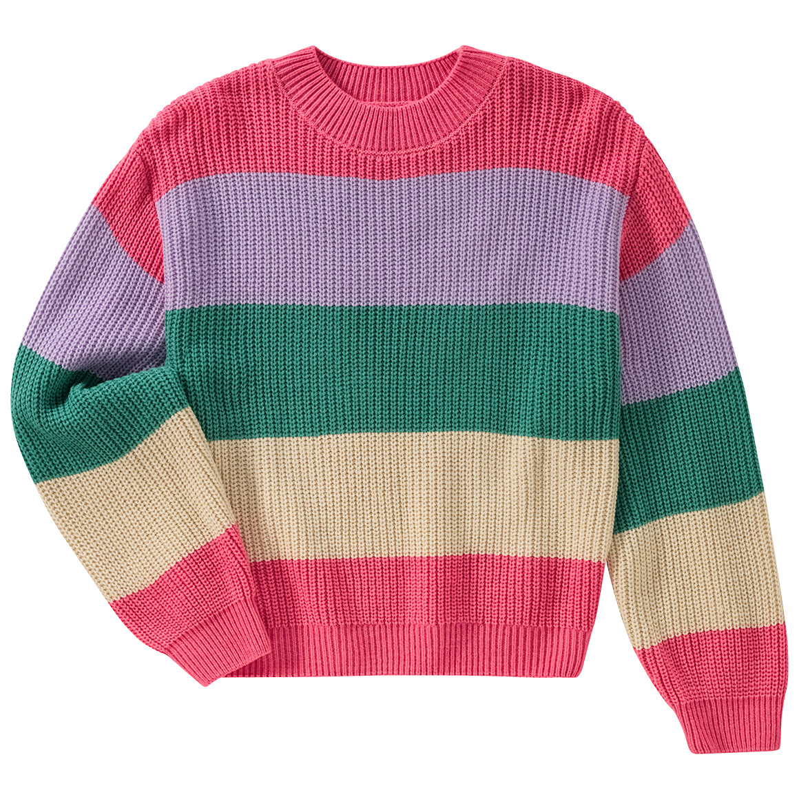 Mädchen Strickpullover gestreift von Yigga